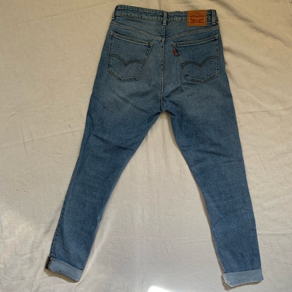 Levis 721 Orange Tab Vintage High Rise Skinny Jeans - Picture 4 of 4